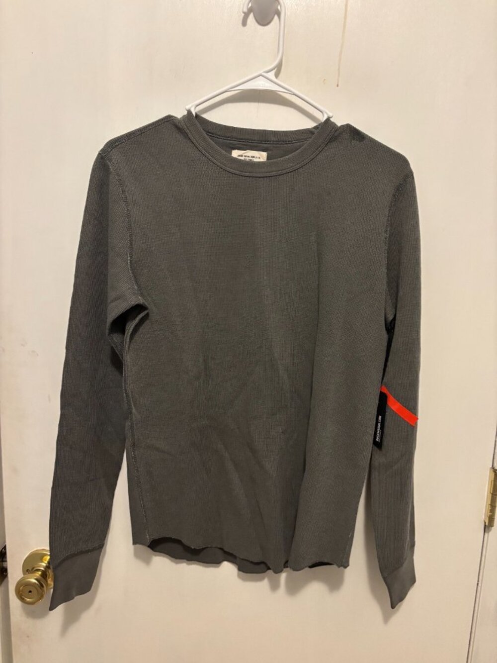 NWT Buck Mason Faded Black Vintage Thermal Surplus Shirt Mens SZ XS DEFECT